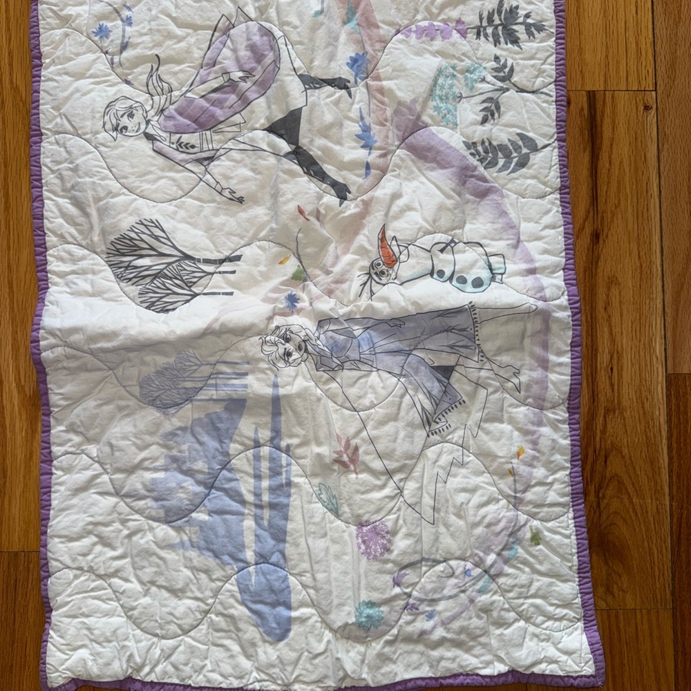 Frozen Quilt in Purple and White